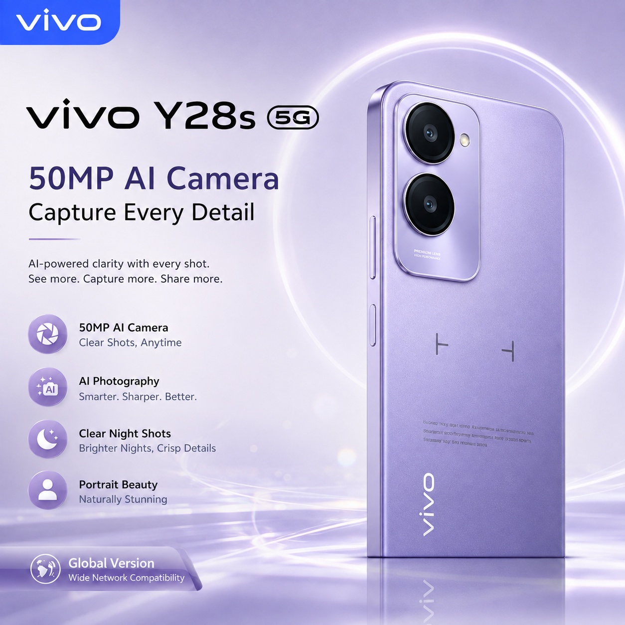 2026 new vivo Y28s 5G 8GB+256G - Vivo Y28 评论和价格